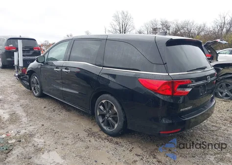 2022 Honda Odyssey Elite из США, поврежденный, VIN 5FNRL6H95NB039566